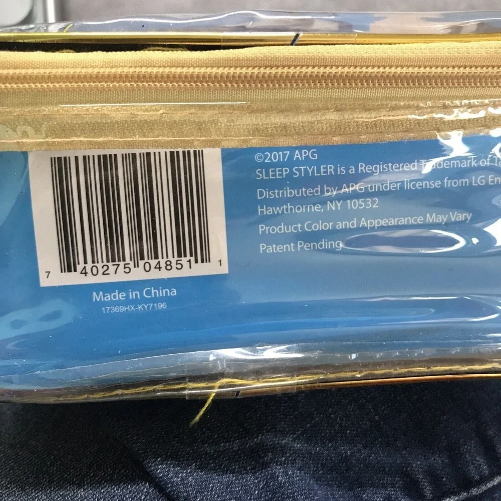 Sleep Styler Small Sm Mini 7 Count Dark Blue Soft Heat Free Roller Curler Styler